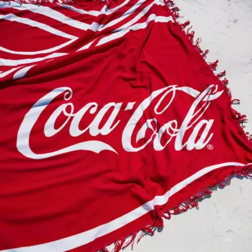 Pikniková deka s transferovou potlačou Coca-Cola - outdoor promo deka