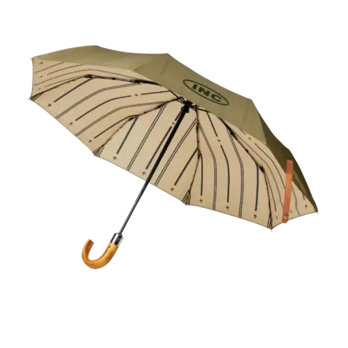 Skladací retro dáždnik s potlačou