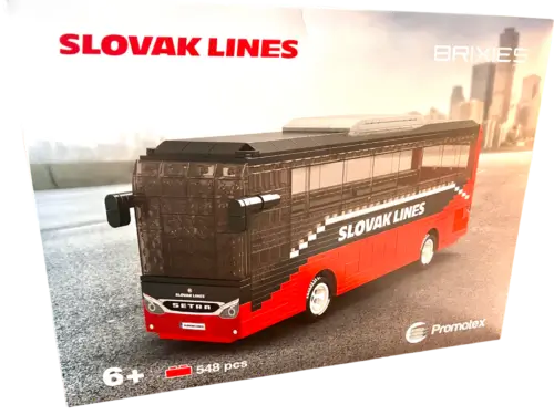 Firemná stavebnica na mieru v tvare autobusu