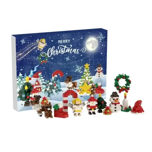Adventný kalendár - stavebnica z pohľadnice Adventný kalendár - stavebnica z pohľadnice