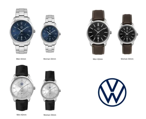 Hodinky s potlačou loga Volkswagen