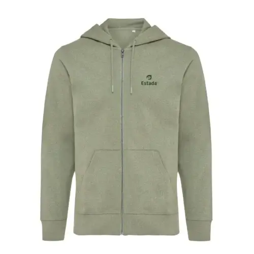 Pracovná mikina na zips s precízne vyšitým logom Estada