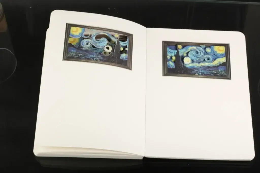 Zápisník s 3D motívom obrazu Vincenta van Gogha