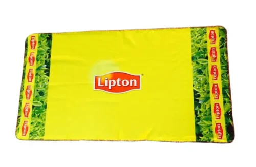 Žltá promo deka Lipton s transferovou potlačou loga