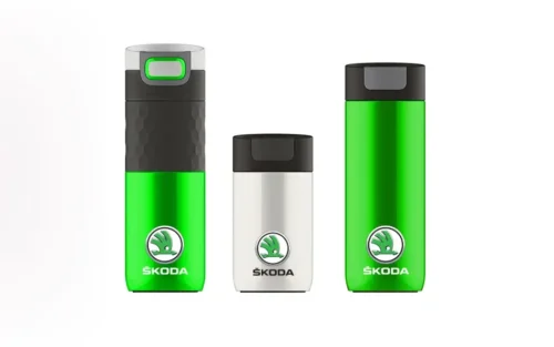 Termosky s vlastným detailným gravírovaním pre Škoda