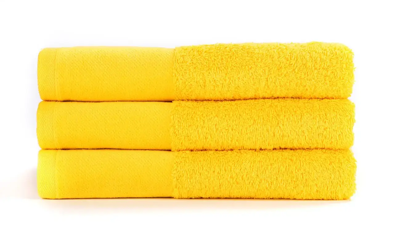 Horčicový froté uterák Deluxe