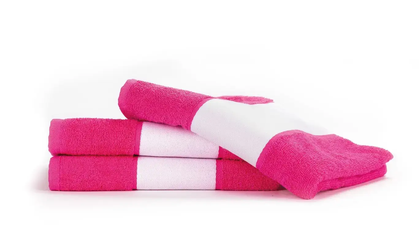 Purpurový froté uterák s potlačou Printing
